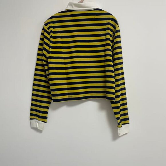 Striped Knit Polo Shirt - Picture 6 of 12